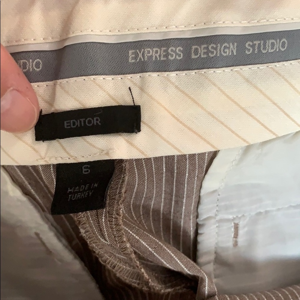 Express Editor Cropped Capris Style Business Pant - image 3